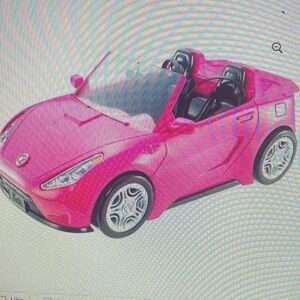 Pink Convertible Toy Car